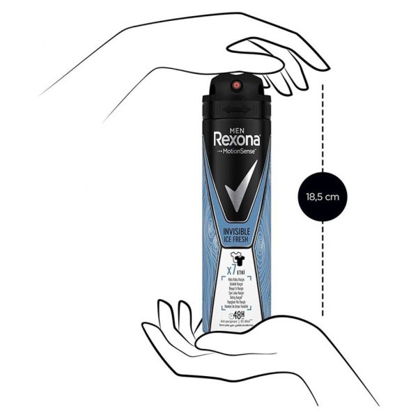 اسپی ضد تعریق مردانه آیس فرش رکسونا Rexona invisible ice fresh - Image 2