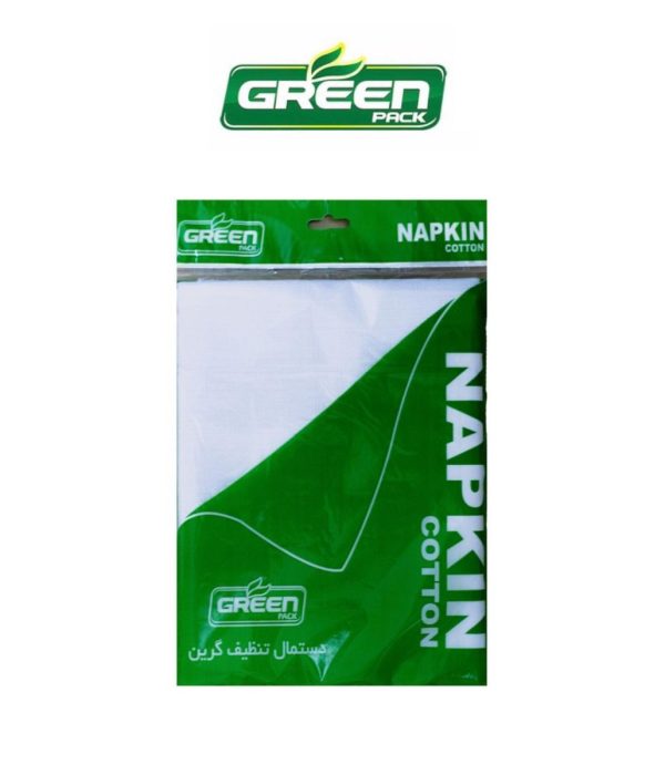 دستمال نظافت و گردگیری پنبه ای سفید گرین green